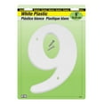 thumbnail image 1 of Hy-Ko Plastic Numbers 9 White Nail-On 6" Case of 5, 1 of 1