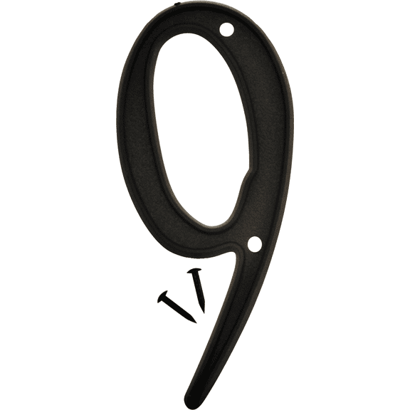 Hy-Ko Plastic Script Style Number - Pack of 4 Residential Use, Standard Application