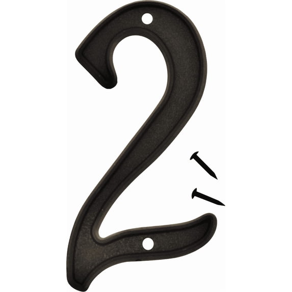 Hy-Ko Plastic Script Style Number - Single Pack — Residential Use, Standard Application