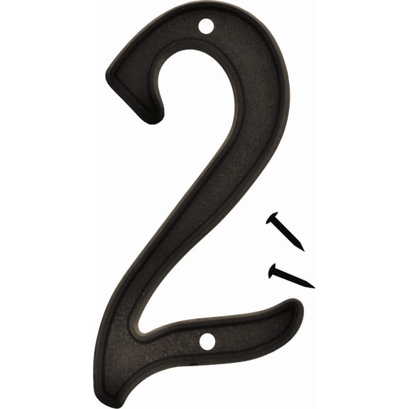 Hy-Ko Plastic Script Style Number - Single Pack Residential Use, Standard Application
