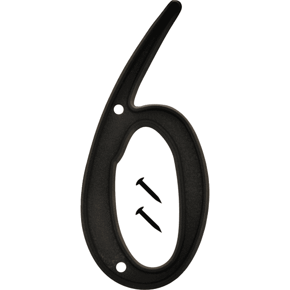 Hy-Ko Plastic Script Style Number - Single Pack Residential Use, Standard Application