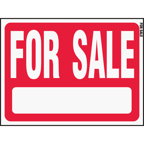 Hy-Ko Plastic Sign - Single Pack Residential Use, Standard Application