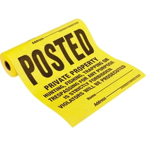 Hy-Ko Posted Private Property - Pack of 4