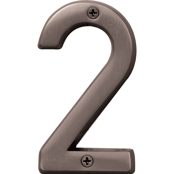 Hy-Ko Prestige Oil-Rubbed Bronze Number - Pack of 2 Residential Use, Standard Application