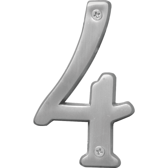 Hy-Ko Prestige Satin Nickel Number - Pack of 12 Residential Use, Standard Application