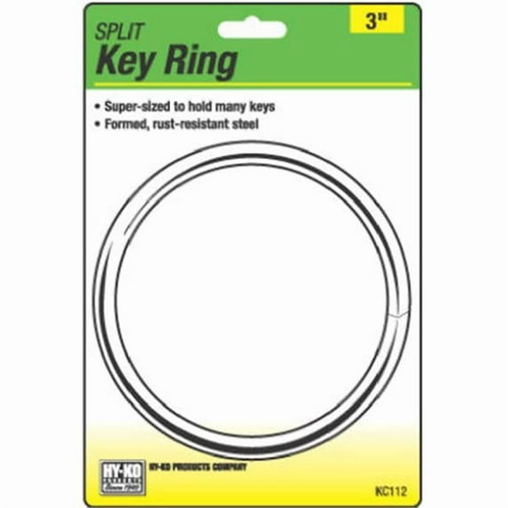 Hy-Ko Products KC112 Split Key Ring - Pack Of 5