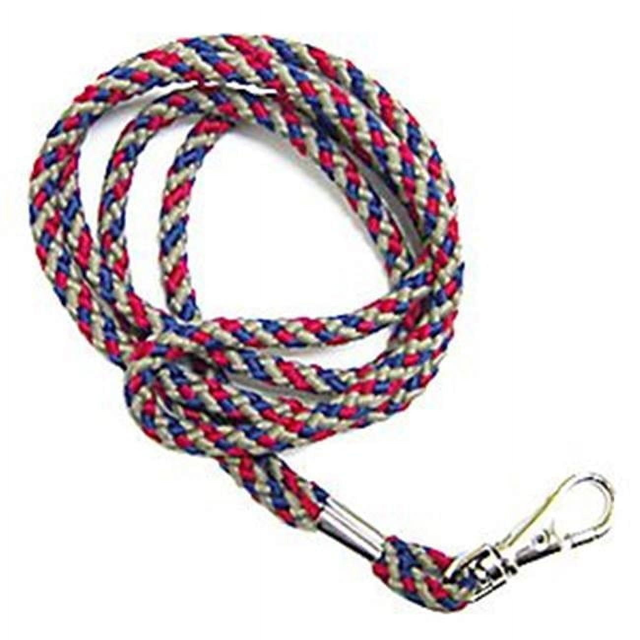 Hy-Ko Products 215906 18 x 5 in. Lanyard with Metal Clip, Solid Black Rope