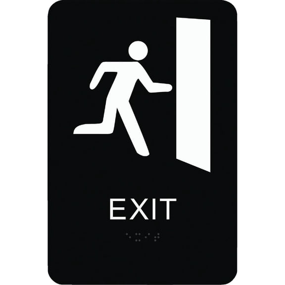 Hy-Ko Products DB-19 Braille Exit Sign, 6" x 9"