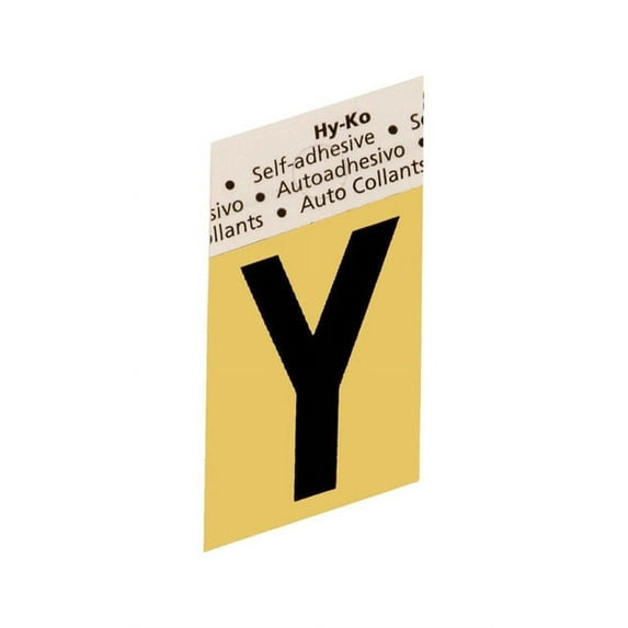 Hy-Ko Products GR-10-Y 1.5 in. Aluminum Adhesive Letter Y, Pack Of 10