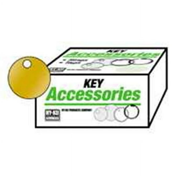 HY-KO PROD Office Storage Accessory , 100 Pack 1-3/8 Brs Key Tag (KB148)