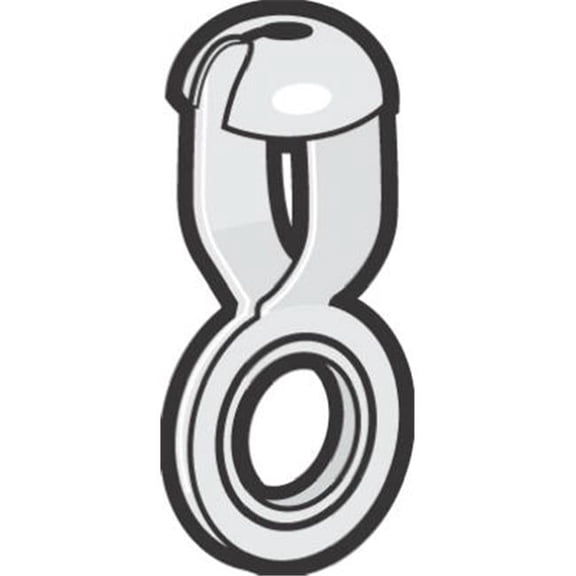 Hy-Ko Products KB205N 6AD Nickel Plated Brass Coupling Connector- Pack - 100