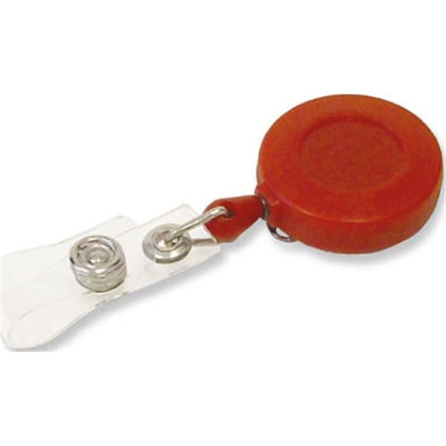 Hy-Ko Products KB250-BKT 1.25 in. Retractable Diameter Badge Holder With Pocket Clip - 24 Piece