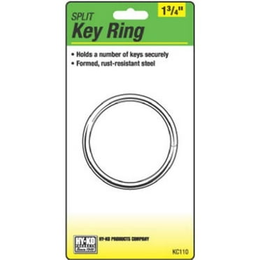 Hy-Ko Products KC110 1.75 in. Split Key Ring, Pack Of 5
