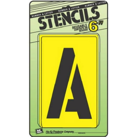 Hy-Ko Products ST-6 6 in. Letter & Number Stencil Set
