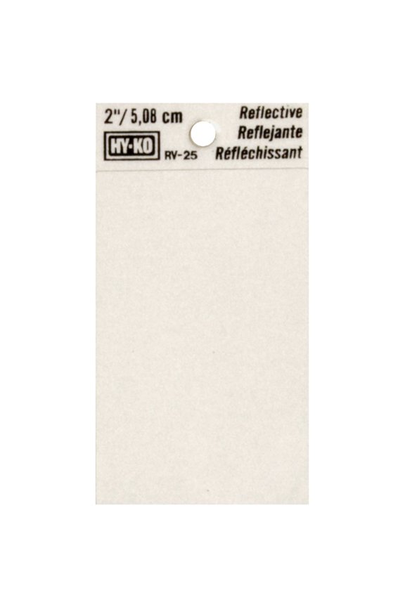 RV-25/BLNK Vinyl Self-Stick Reflective with Blank Symbol, 2", Black