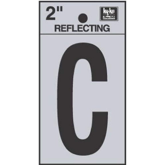 Hy-Ko RV-25/C Self-Stick Reflective, 2", Black