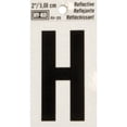thumbnail image 1 of Hy-Ko RV-25/H Vinyl Self-Stick Reflective with Letter H, 2", Black,, 1 of 1
