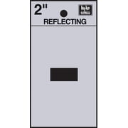 Hy-Ko RV-25/HYPHEN Vinyl Self-Stick Reflective Hyphen Sign, 2, Black