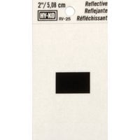 Hy-Ko RV Reflective Self-Adhesive Weather Resistant Symbol Sign, Hyphen (-), 1-1/2 in W