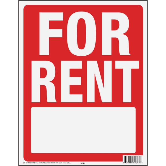 Hy-Ko Real Estate Sign - Single Pack  Residential Use, Standard Application