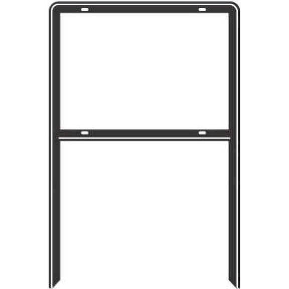 Hy-Ko Sign Frame Black For Rent,For Sale,For Sale By Owner Iron Residential Use, Standard Application