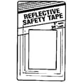 thumbnail image 1 of Hy-Ko TAPE-4 2" X 24" Red Reflective Safety Tape, 1 of 1