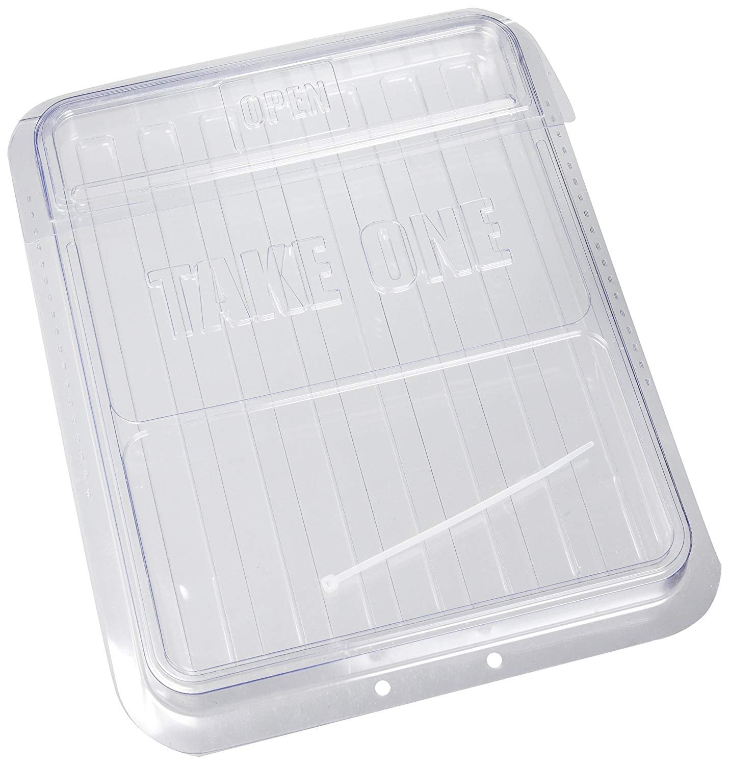Hy-Ko Take One Box, Clear Plastic, Holds Information Flyers, 10.5” x 15”