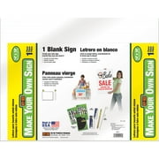 Hy-Ko White Make Your Own Sign Jumbo 14" x 18"