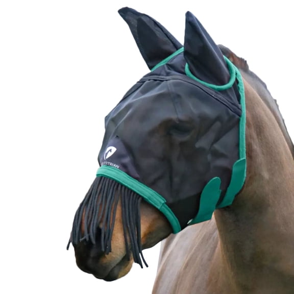 Hy Mesh Horse Fly Mask With Ears & Nose Fringe
