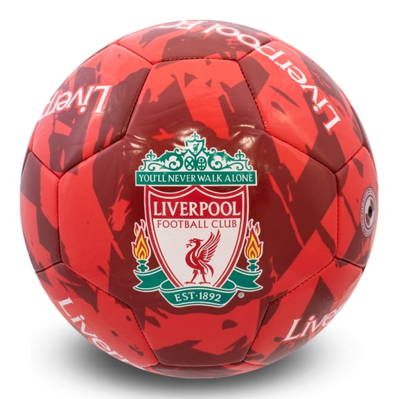 Hy‑Pro Liverpool Size 5 Graffiti Soccer Ball — Red