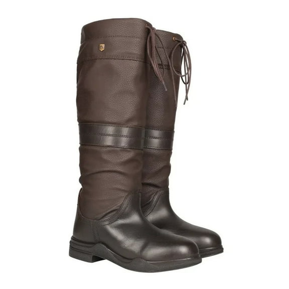 Hy Womens Mossley Buff Leather Country Boots