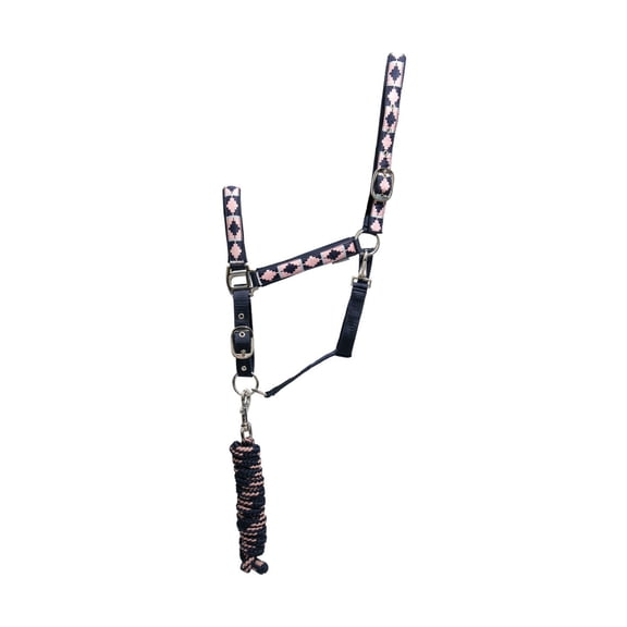 Hy Woven Horse Halter and Leadrope