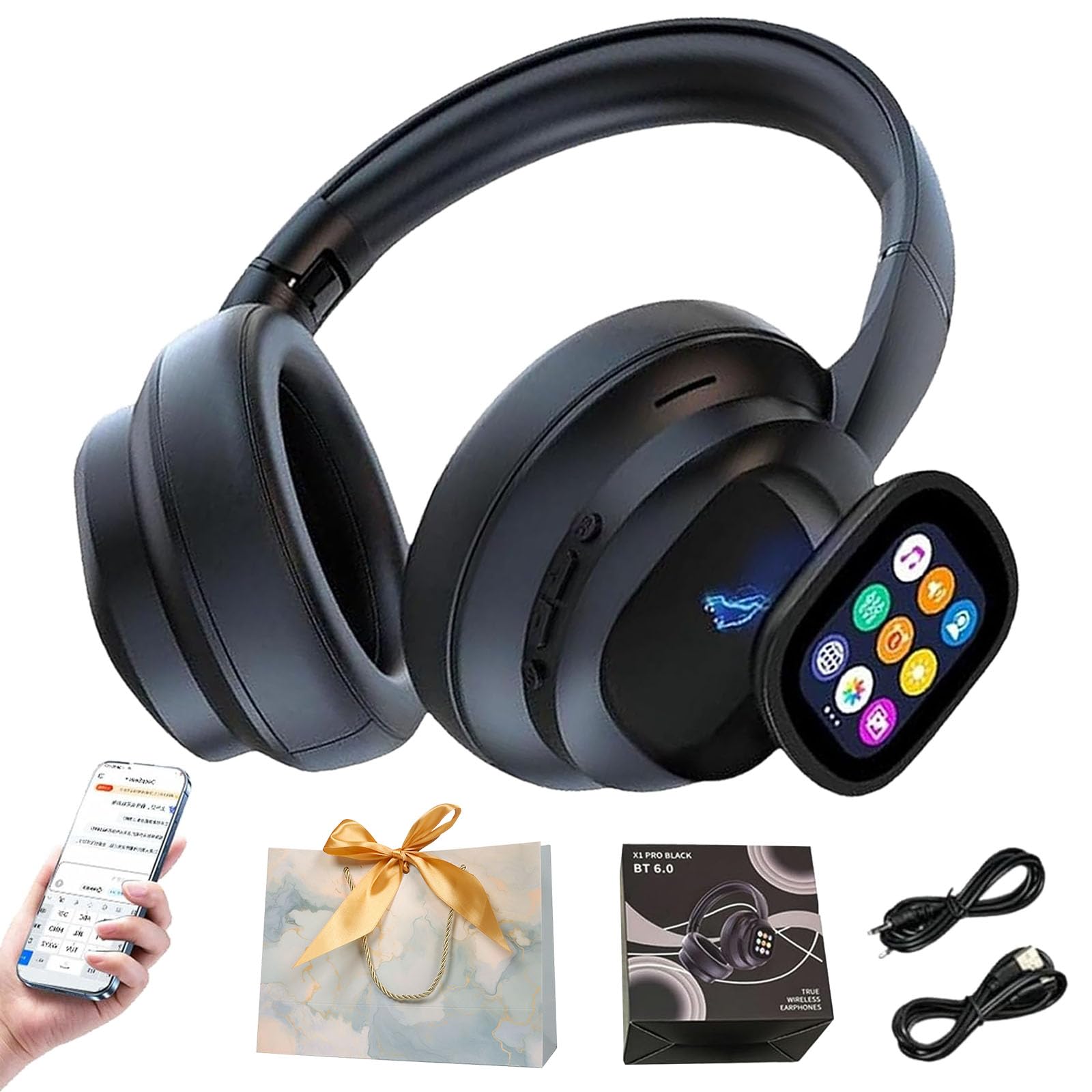 Hy-X1 Pro Ai Translation Wireless Headphones, Real-Time 115