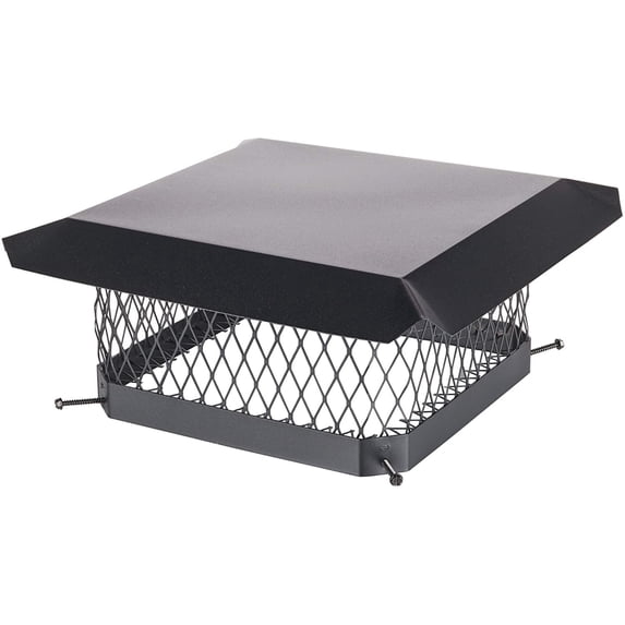 Hy-c Sc1313 Chimney Cap 13"x13" - Black Galvanized Steel