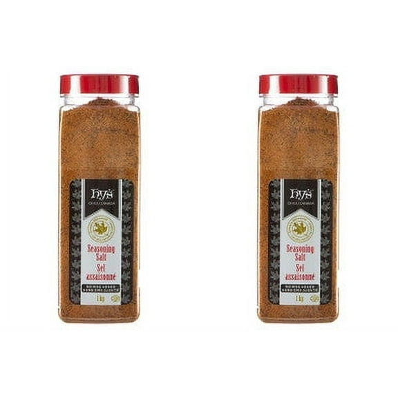 Hy's Seasoned Salt, No Msg, 1kg/2.2 lbs., (2 Pack) {Imported from Canada}