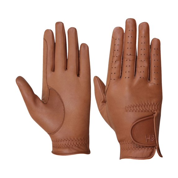 Hy5 Adults Leather Riding Gloves