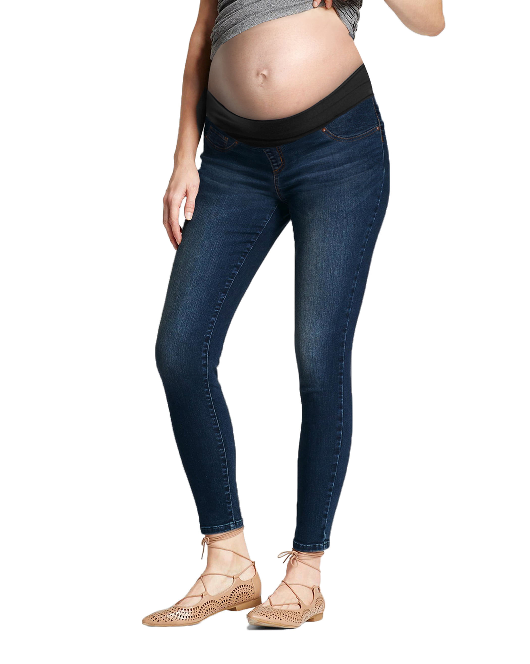 HyBrid & Company Super Comfy Stretch Women's Skinny Maternity Jeans 