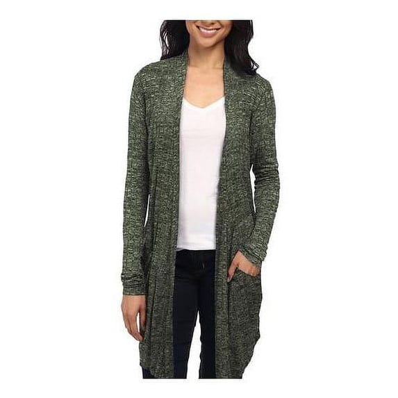 HyBrid & Company Womens Kimono Casual Open Front Drape Long Cardigan with Pockets