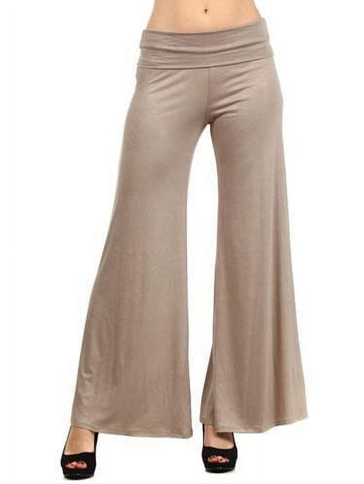 HyBrid & Company Womens Super Comfy Flowy Wide Leg Palazzo Pants Made In  USA 