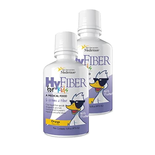 Hyfiber Liquid Fiber for Kids in Only One Tablespoon, Supports Regularity and Softer Stools, Fos Prebiotics for Gut Health, 6 Grams of Fiber, 32 Servings Per Bottle (16 Fl Oz (Pack of 2)