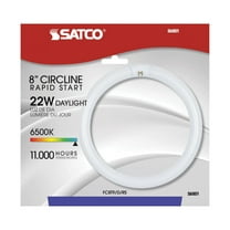 Satco S6501 - 22 watt; T9; Circline Fluorescent; 6500K Daylight; 76 CRI; 4-Pin base