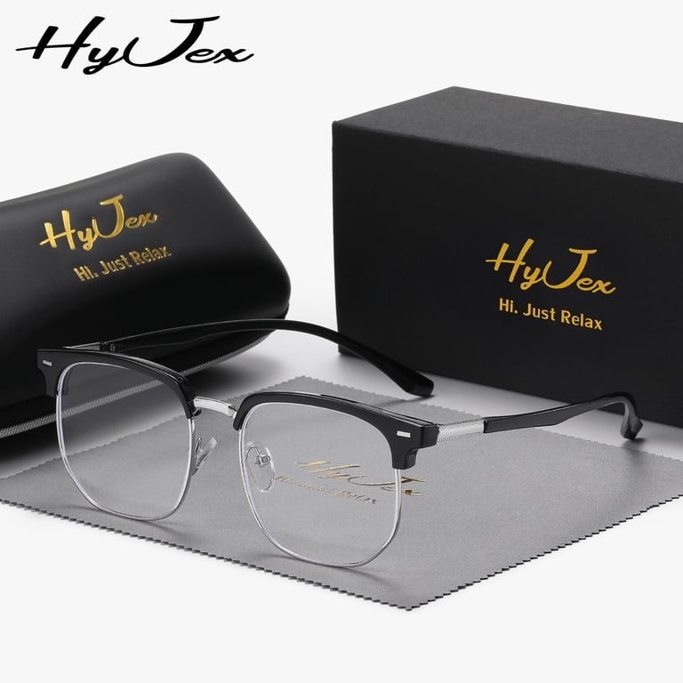 HyJex Unisex Same Fashion Simple Frame Glasses Retro 