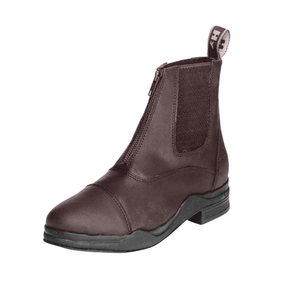 HyLAND Womens Wax Leather Zip Jodhpur Boot