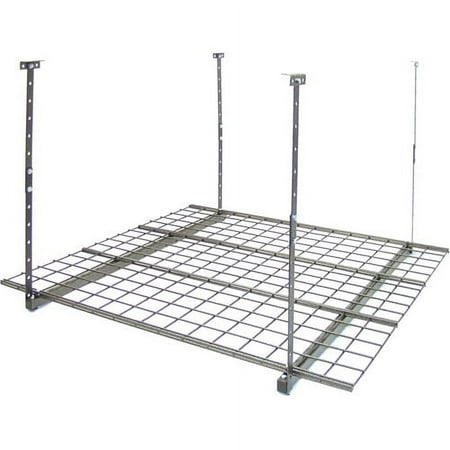 HyLoft 00625 45 in x 45 in Ceiling Mounted Steel Garage Organization Rack, 150 Pound Capacity