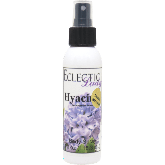 Hyacinth Body Spray, Eclectic Lady, Hydrating Mist, Unisex (Double Strength), 4 oz