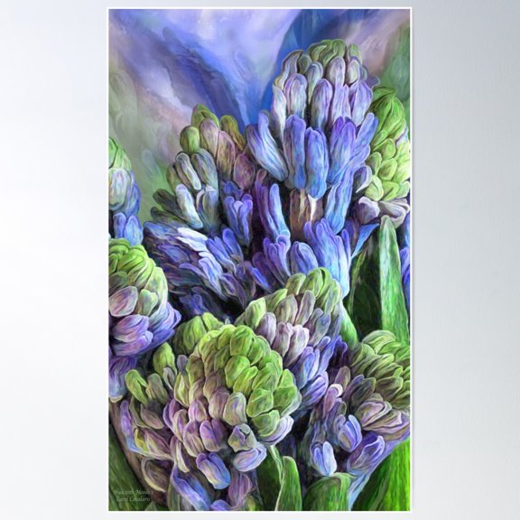 Hyacinth Moods 1 Poster Wall Art, Modern Wall Decor For Living Room Bedroom, 8x12 UNFRAMED