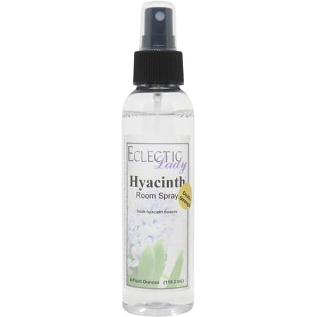 Hyacinth Room Spray by Eclectic Lady (Double Strength), 4 Ounces, Fragrant Aromatic Room Mist For Home, Room, Office