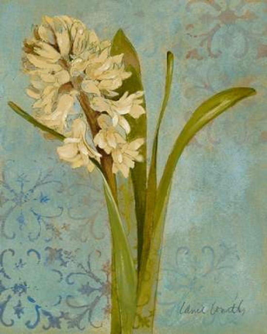 Hyacinth on Teal I Canvas Art - Lanie Loreth (24 x 30)