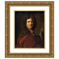 thumbnail image 1 of Hyacinthe Rigaud 12x14 Gold Ornate Wood Frame and Double Matted Museum Art Print Titled - Self-Portrait (From 1700 Until 1710), 1 of 4
