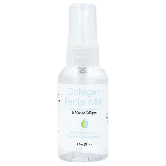 Hyalogic Collagen Facial Mist With Hyaluronic Acid & Marine Collagen, Fragrance Free, 2 fl oz (59 ml)
